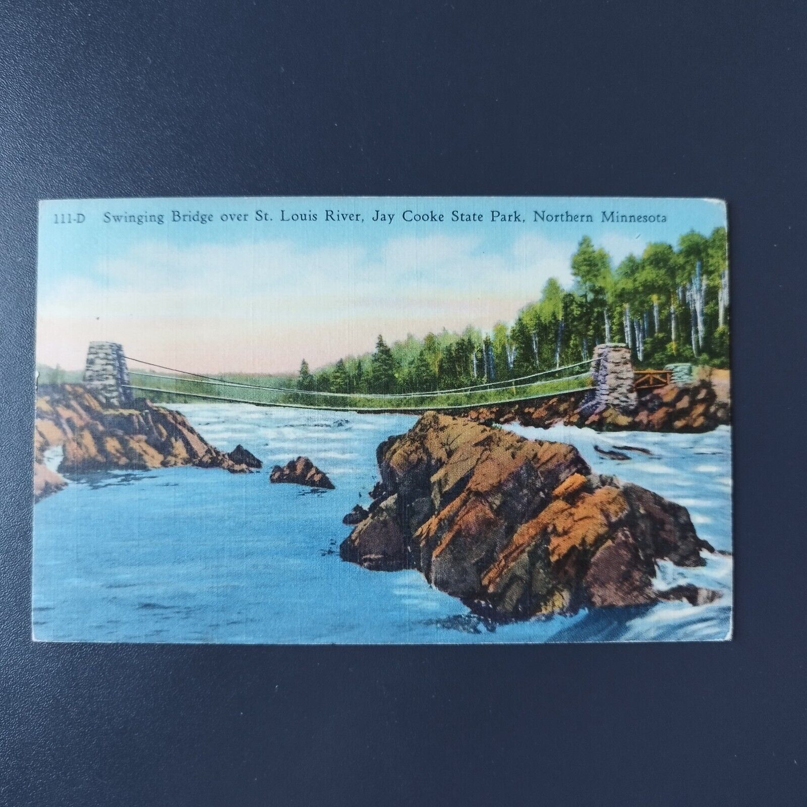 Minnesota Swinging Bridge over StLouis RiverJay Cooke State Park