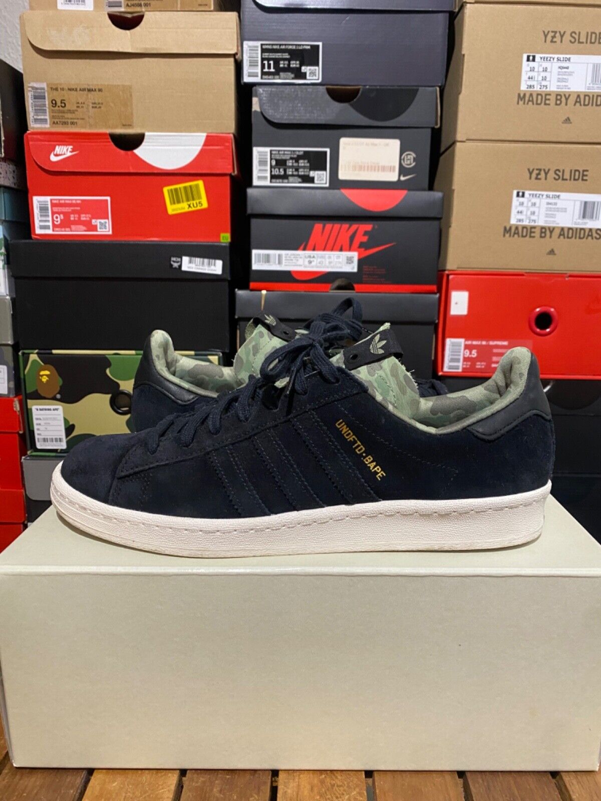 adidas campus 80 undefeated x bape size 10