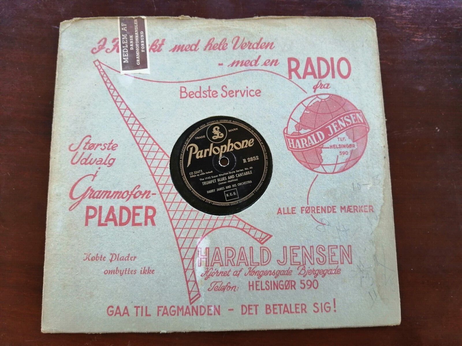 78 RPM  shellacHarry James :Concerto For Trumpet/Trumpet Blues And Cantabile