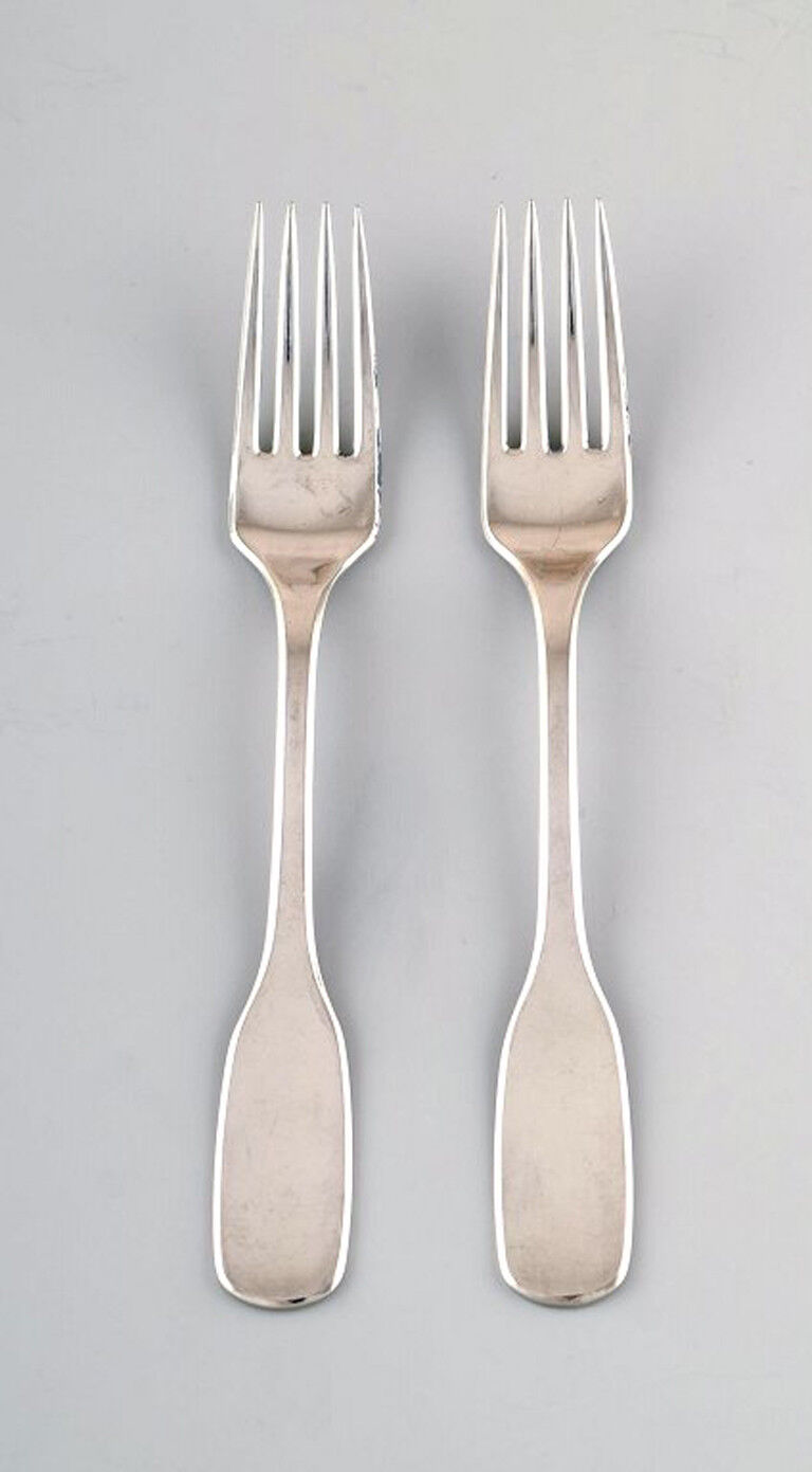 Hans Hansen silverware Susanne dinner fork in sterling silver 2 pieces