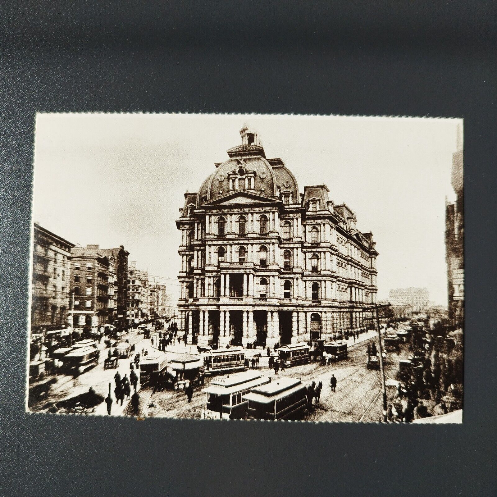 NY New York City The old Post Office1887Broadway and Park RowReprint