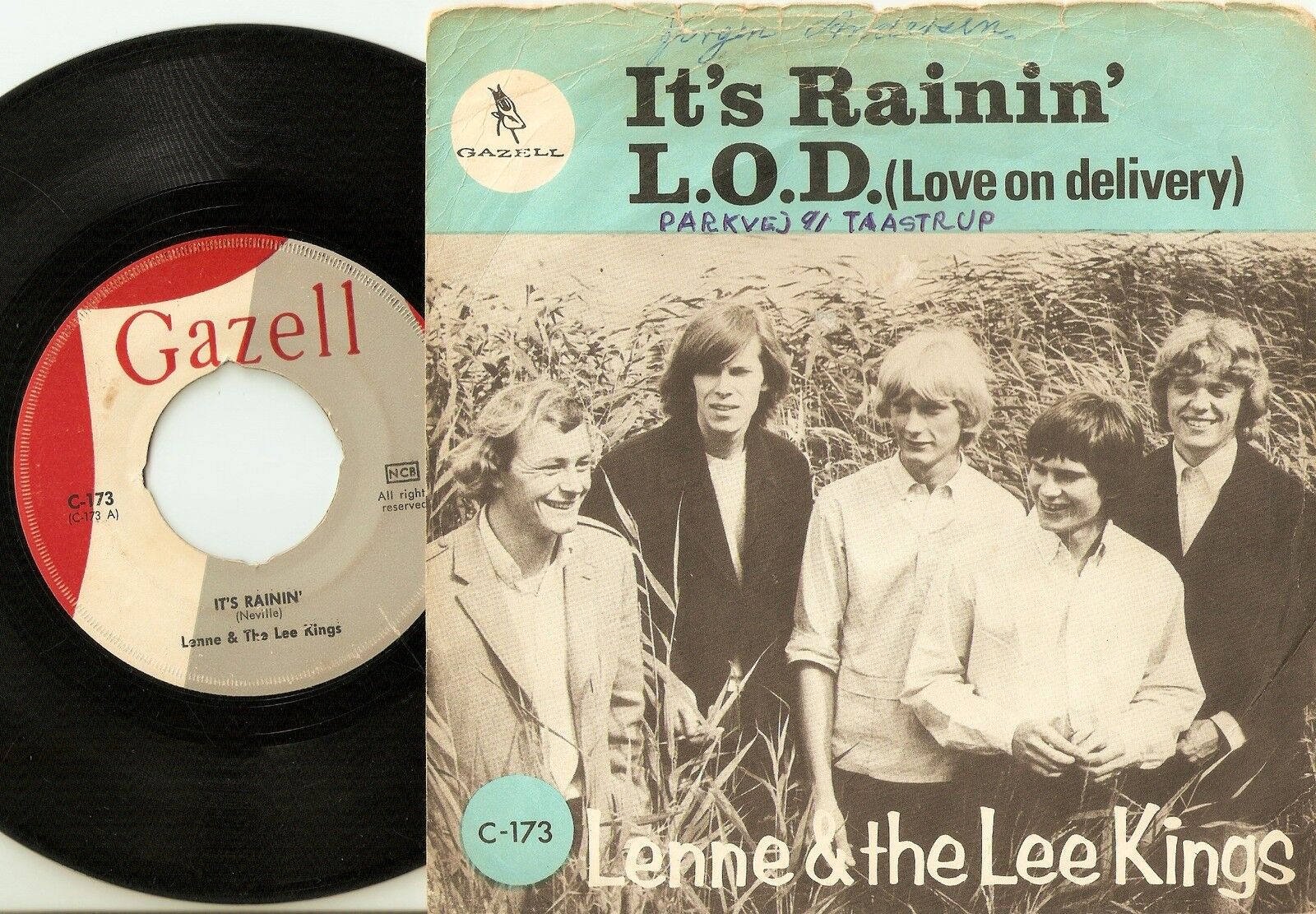 LENNE  THE LEE KINGS IT`S RAINING  LOVE ON DELIVERY SWEDEN 45+PS 1965 MOD BEAT