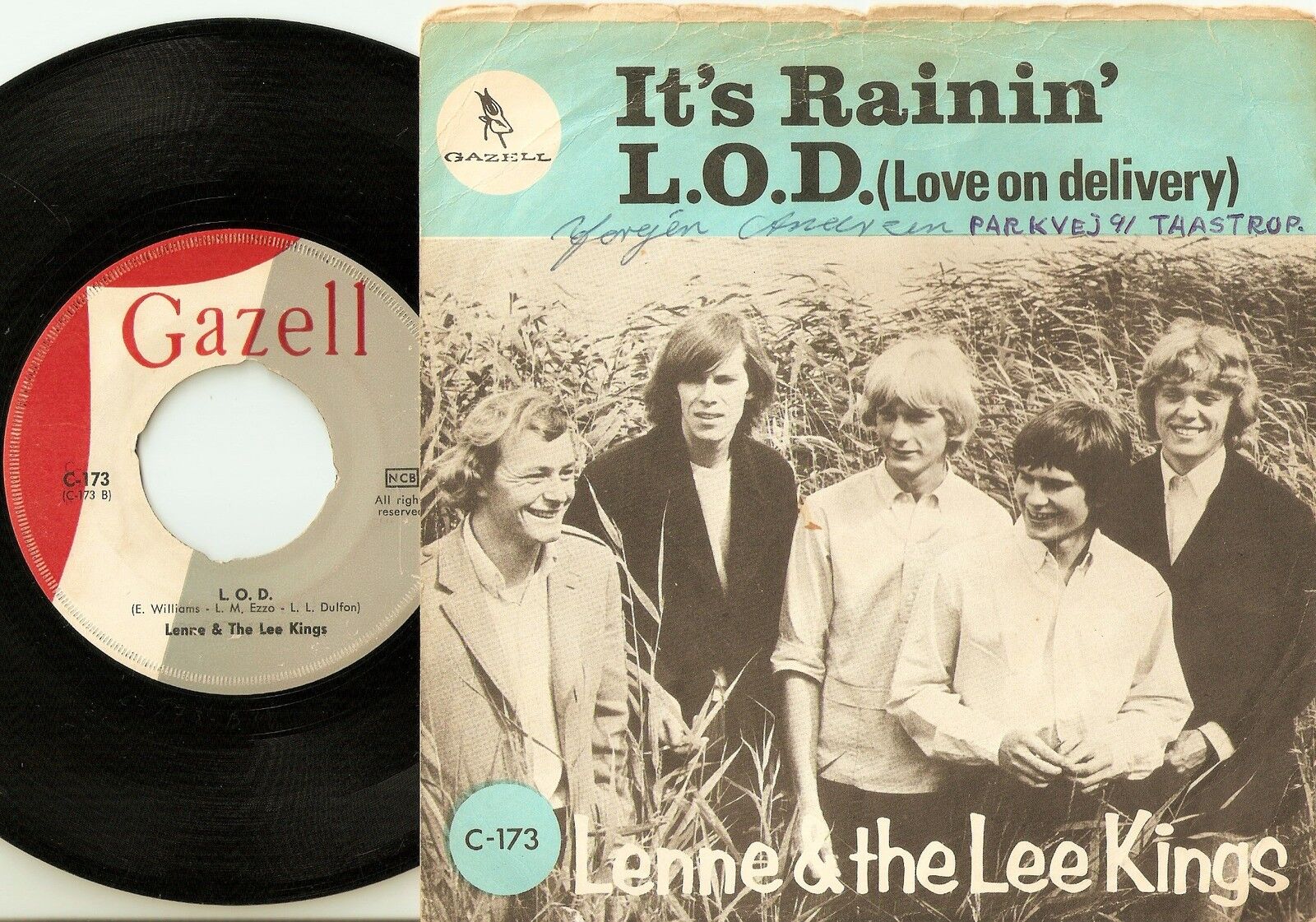 LENNE  THE LEE KINGS IT`S RAINING  LOVE ON DELIVERY SWEDEN 45+PS 1965 MOD BEAT