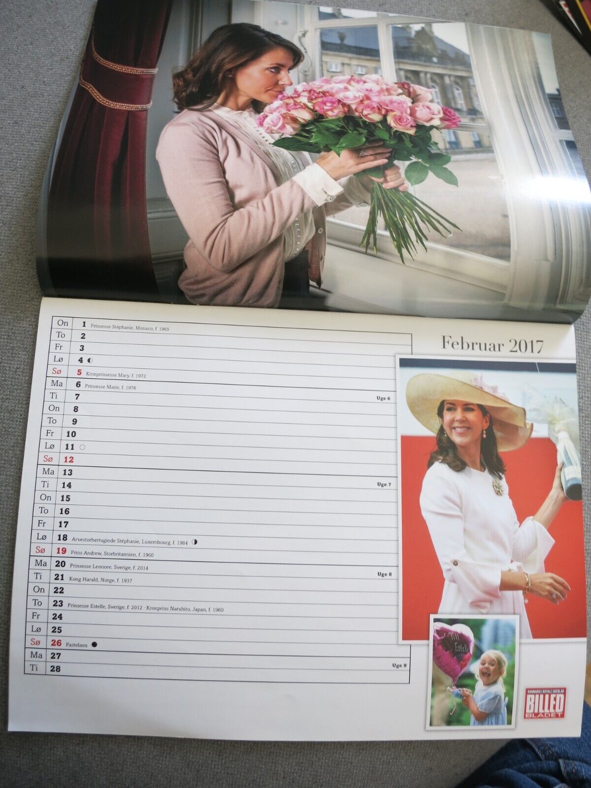 Danish Magazine Calendar ROYAL Crown Princess MARY Prince FREDERIK Nikolai AA3