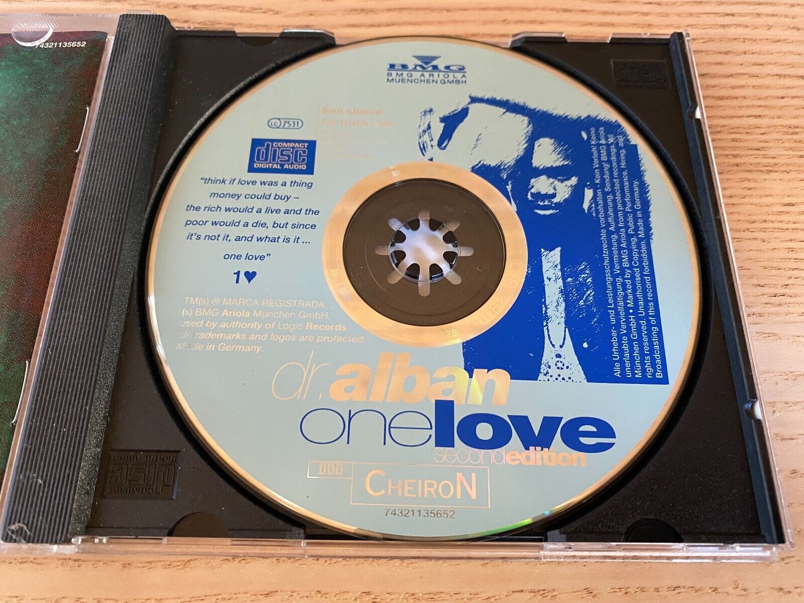 DR ALBAN "ONE LOVE THE ALBUM SECOND EDITION" DDD 1993 CD 12 TRACK CHEIRON LOGIC