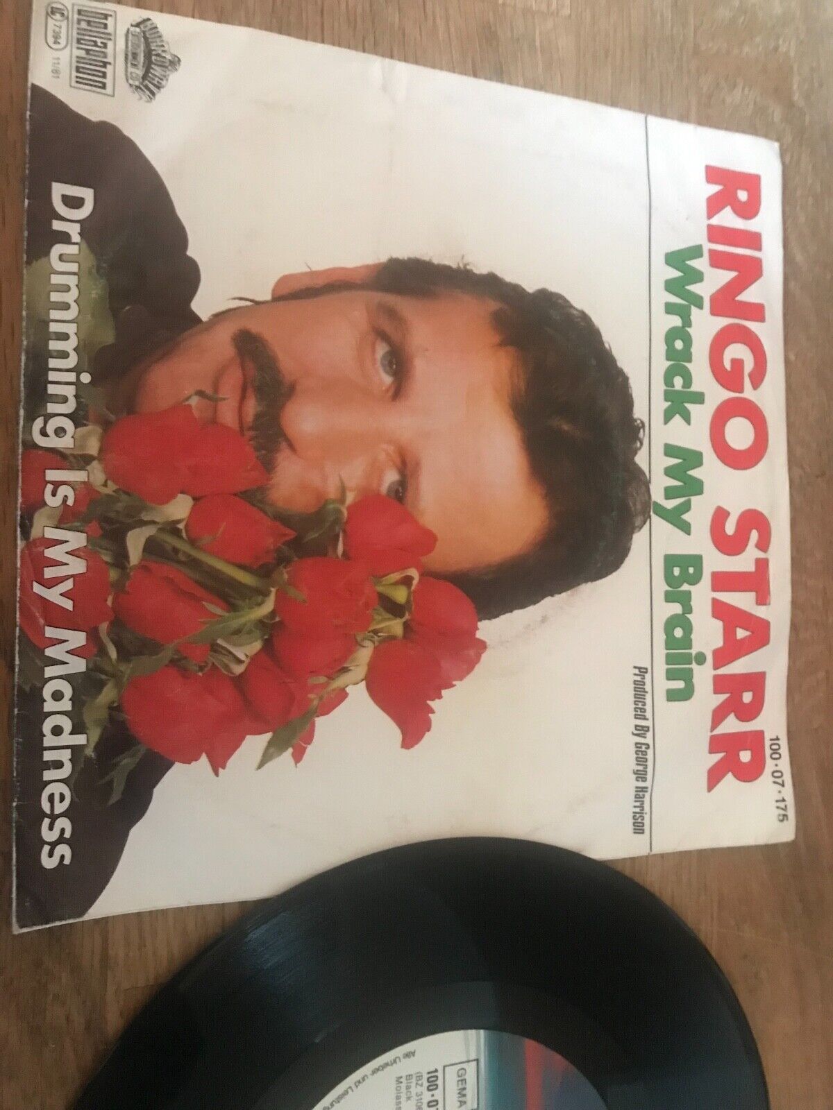 RINGO STARR "WRACK MY BRAIN" WEST GERMAN 1981 BOARDWALK  BELLAPHON RECORDS RARE