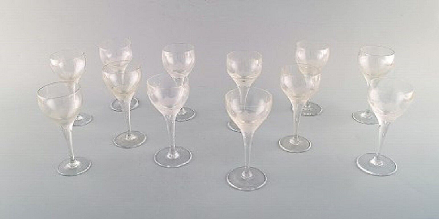 Bjørn Wiinblad (1918-2006) for Rosenthal Twelve "Lotus" glasses 1980's