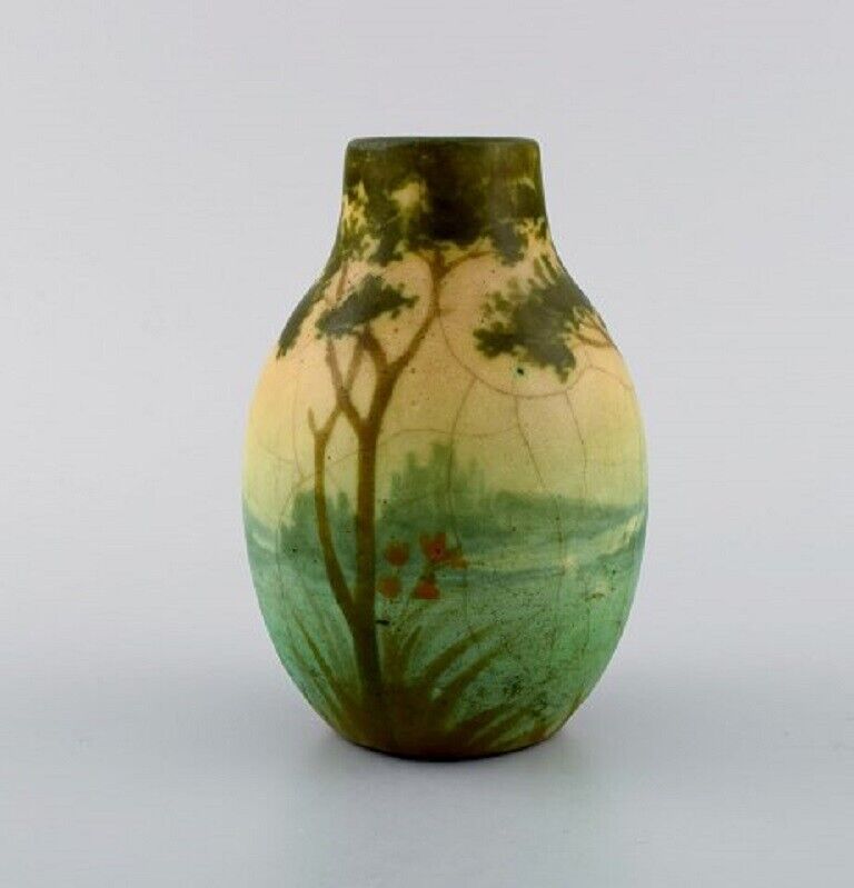 Amalric Walter (1870-1959) for Nancy Rare vase in glazed ceramics1890's