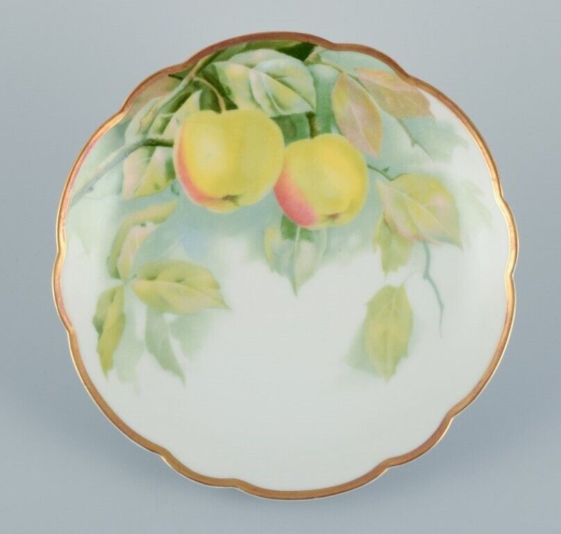 Rosenthal Germany A set of six porcelain plates with various fruit motifs