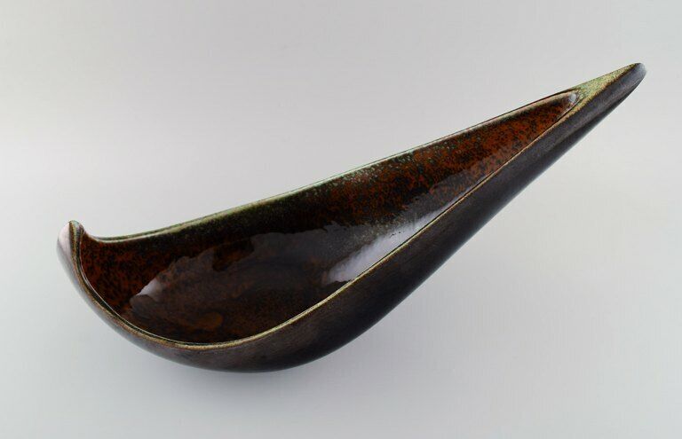 Maxime Fillon (1920-2003) France Giant freeform bowl in glazed stoneware