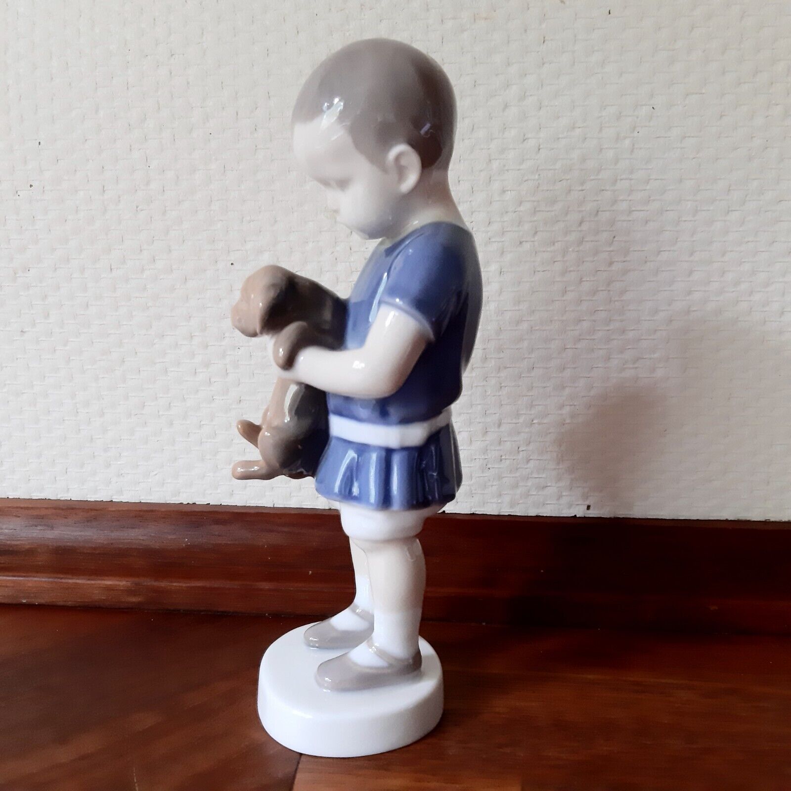 OLE holding Dog  # 1747 Bing & Grondahl - Royal Copenhagen I P  Irminger 2nd