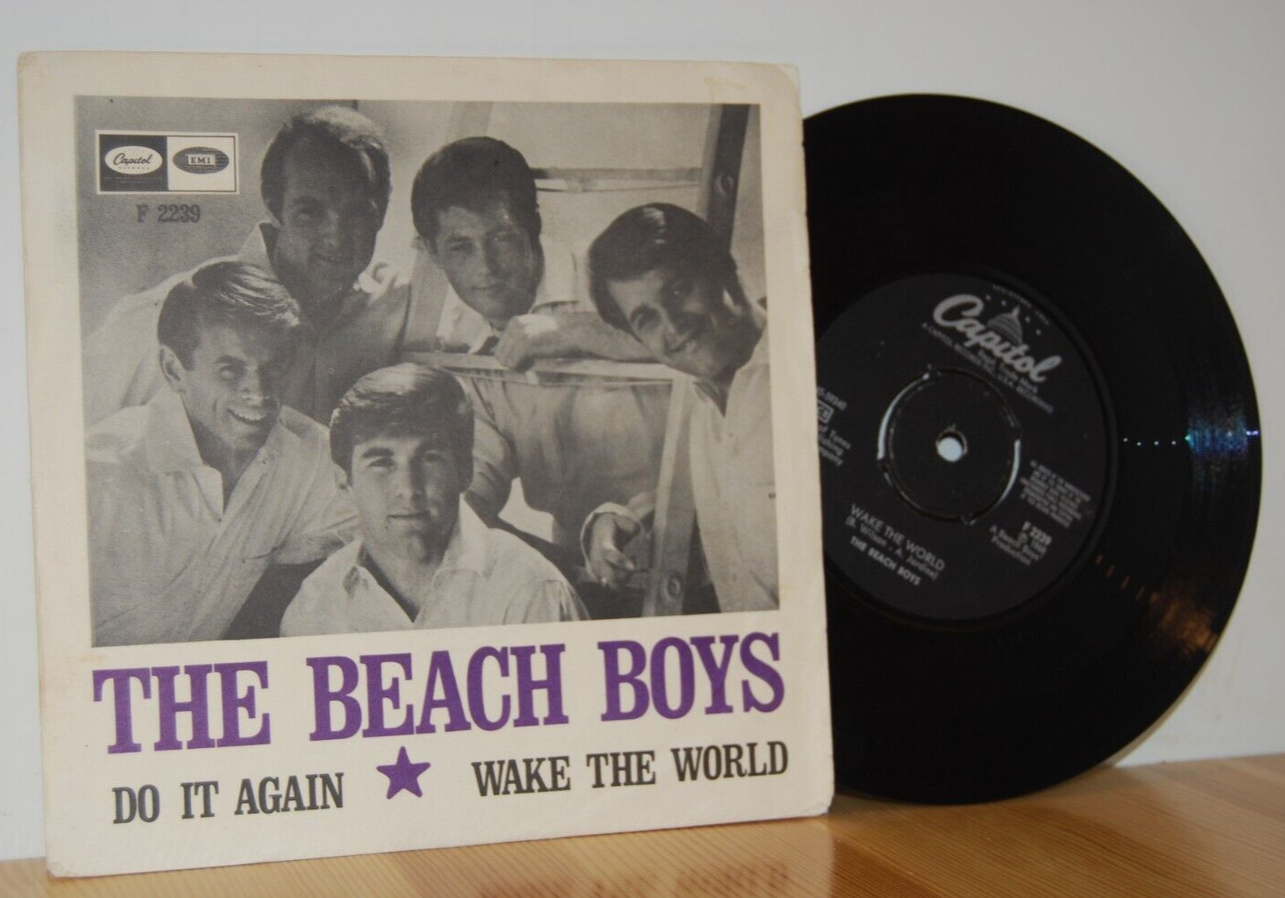 The BEACH BOYS Do It Again SWEDISH PICTURE SLEEVE 7'' PS Capitol F2239