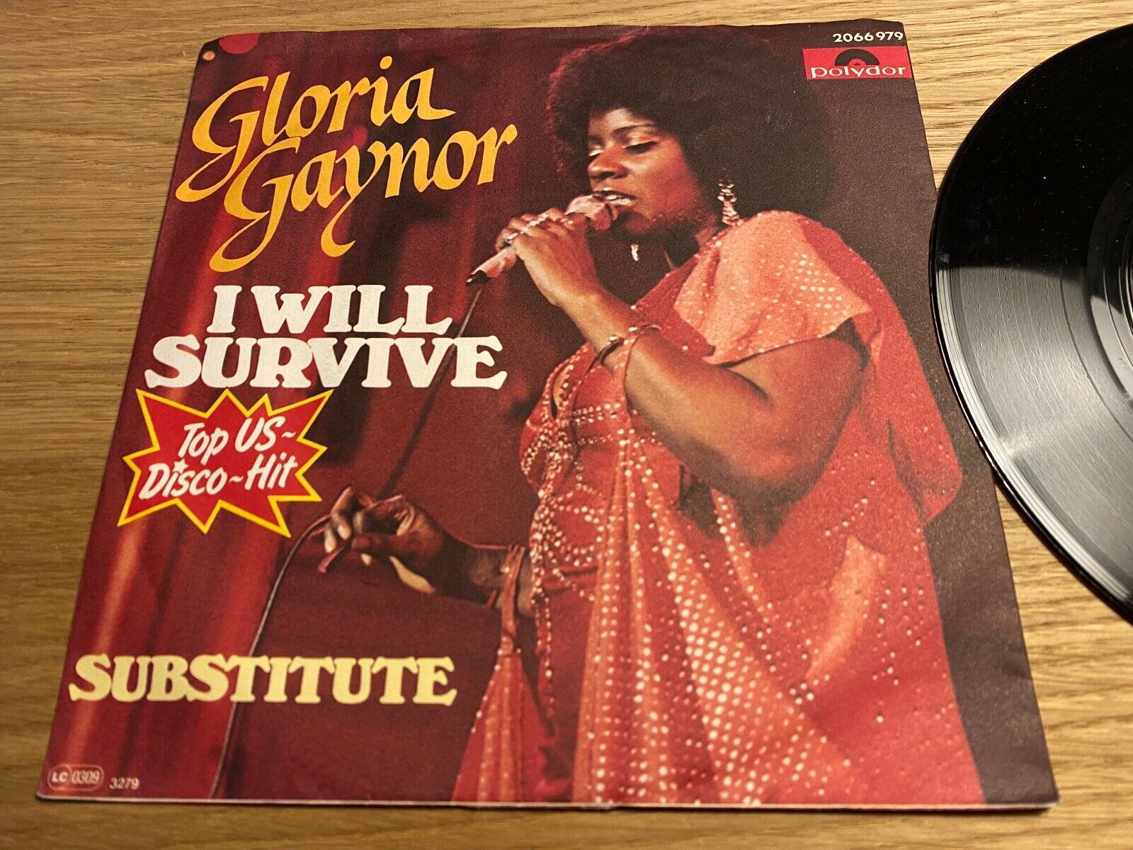 GLORIA GAYNOR "I WILL SURVIVE / SUBSTITUTE" 1978 GERMAN PRESSED SINGLE POLYDOR 7