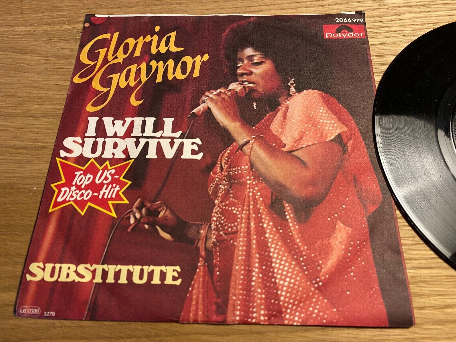 GLORIA GAYNOR "I WILL SURVIVE / SUBSTITUTE" 1978 GERMAN PRESSED SINGLE POLYDOR 7