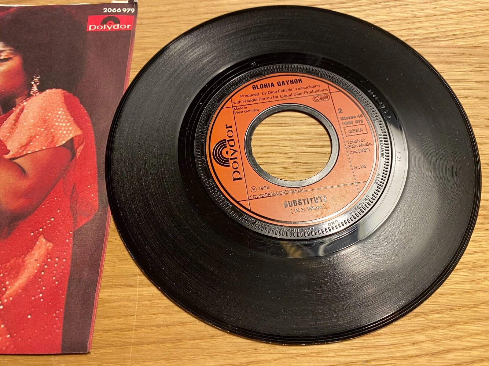 GLORIA GAYNOR "I WILL SURVIVE / SUBSTITUTE" 1978 GERMAN PRESSED SINGLE POLYDOR 7