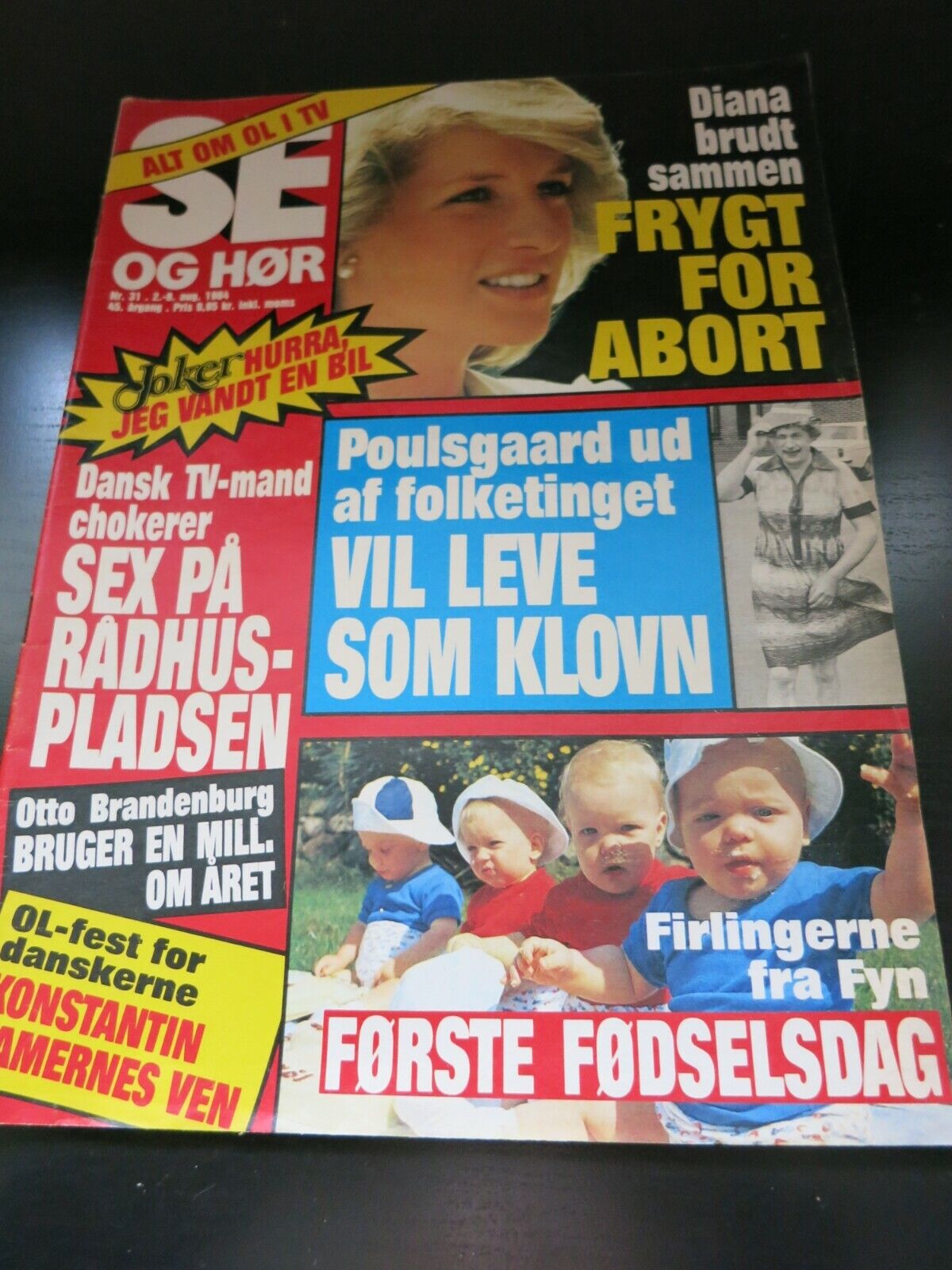 Danish Magazine 1984  PRINCESS DIANA Julio Iglesias SOPHIA LOREN Sanne AA28