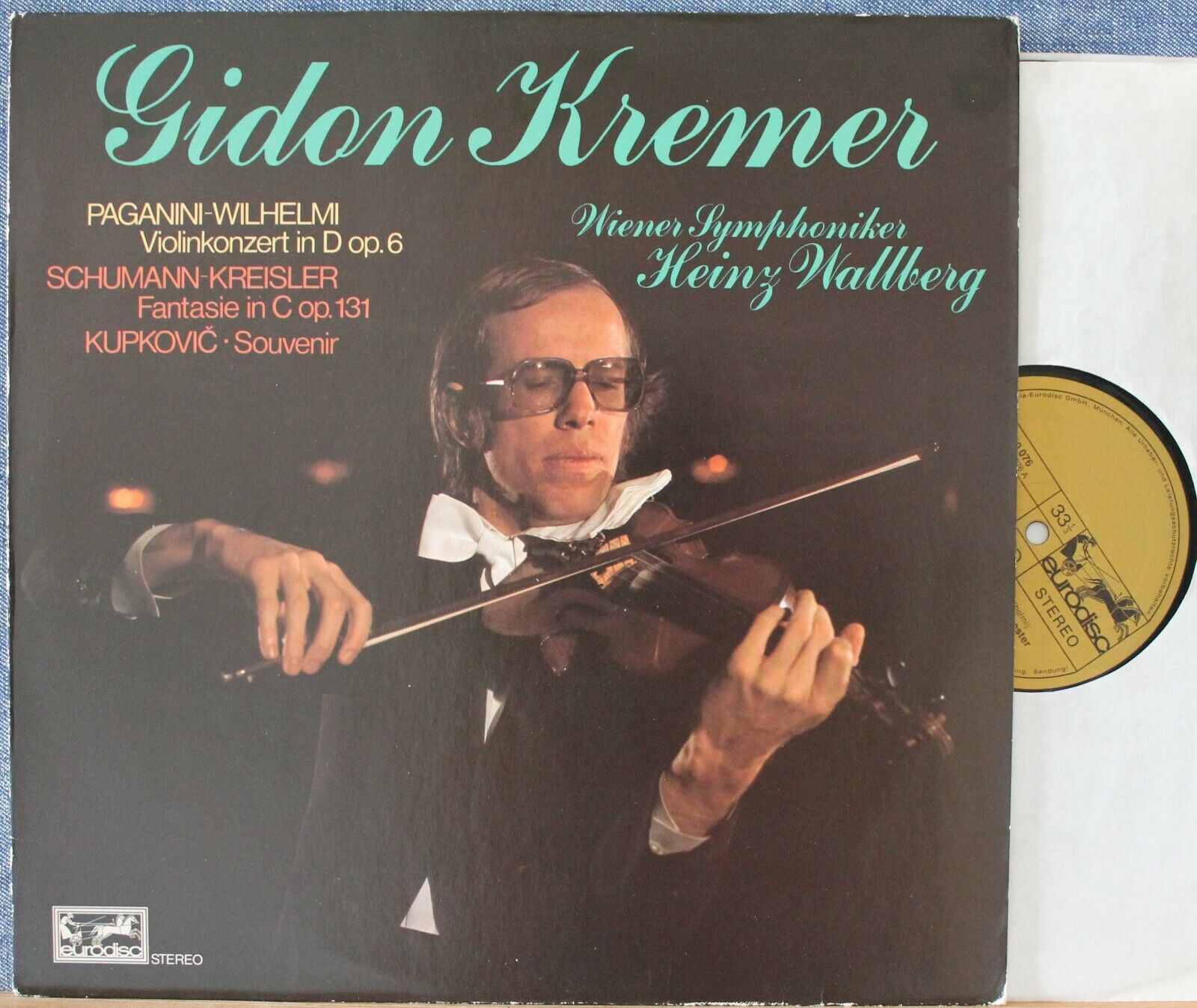 Kremer+Wallberg Paganini (Violin concerto 1)+Kupkovic+Schumann Eurodisc 076-366