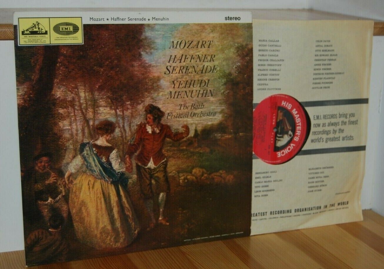 ASD 627 MOZART Yehudi Menuhin Haffner Serenade HMV STEREO