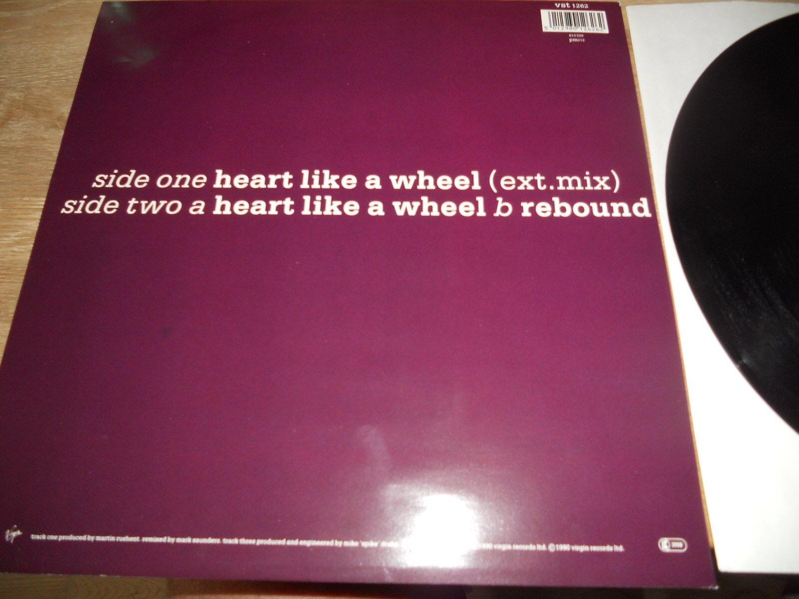 THE HUMAN LEAGUE "HEART LIKE A WHEEL" 1990 RECORDS GERMAN PRESSED MAXI SINGLE***