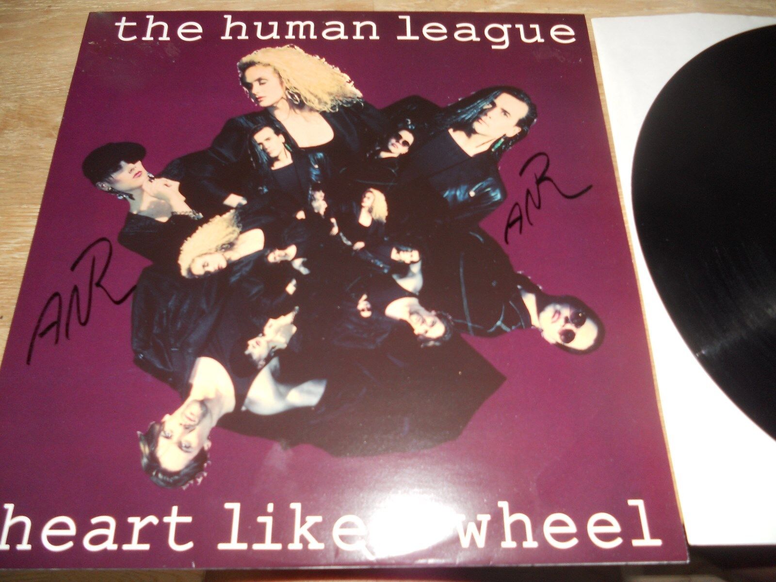 THE HUMAN LEAGUE "HEART LIKE A WHEEL" 1990 RECORDS GERMAN PRESSED MAXI SINGLE***