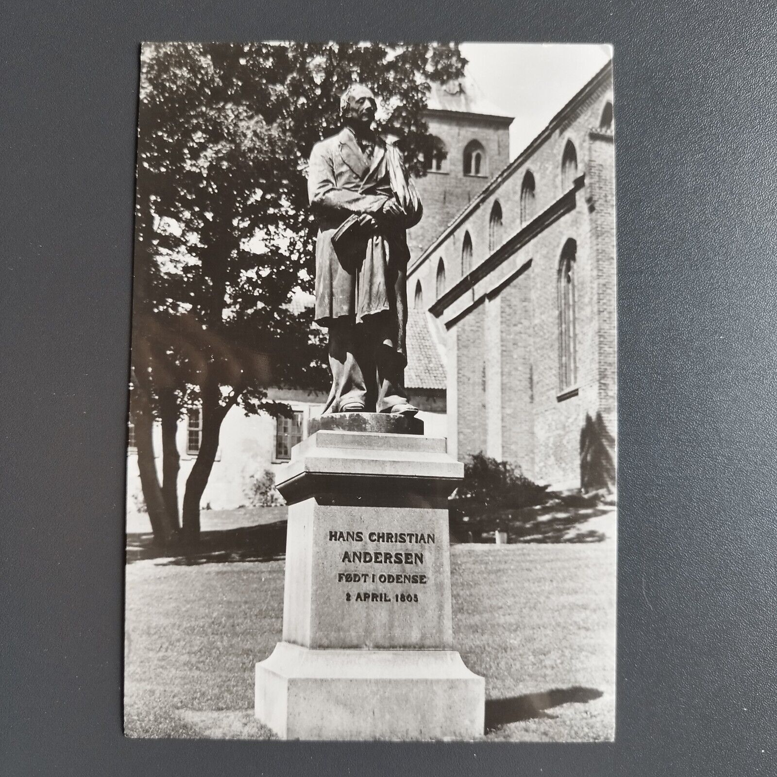 Denmark Odense Statue of Hans Christian Andersen by L Hasselriis