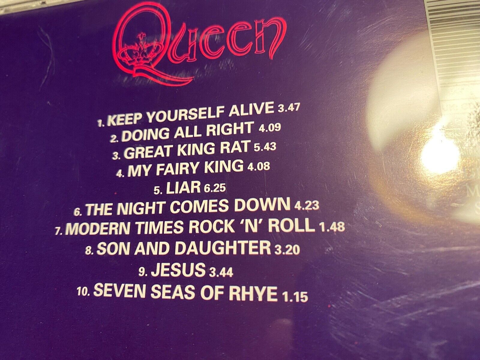 QUEEN "QUEEN" 1994 CD 10 TRACKS EMI RECORDS DIGITAL REMASTERED CD ALBUM RARE OOP