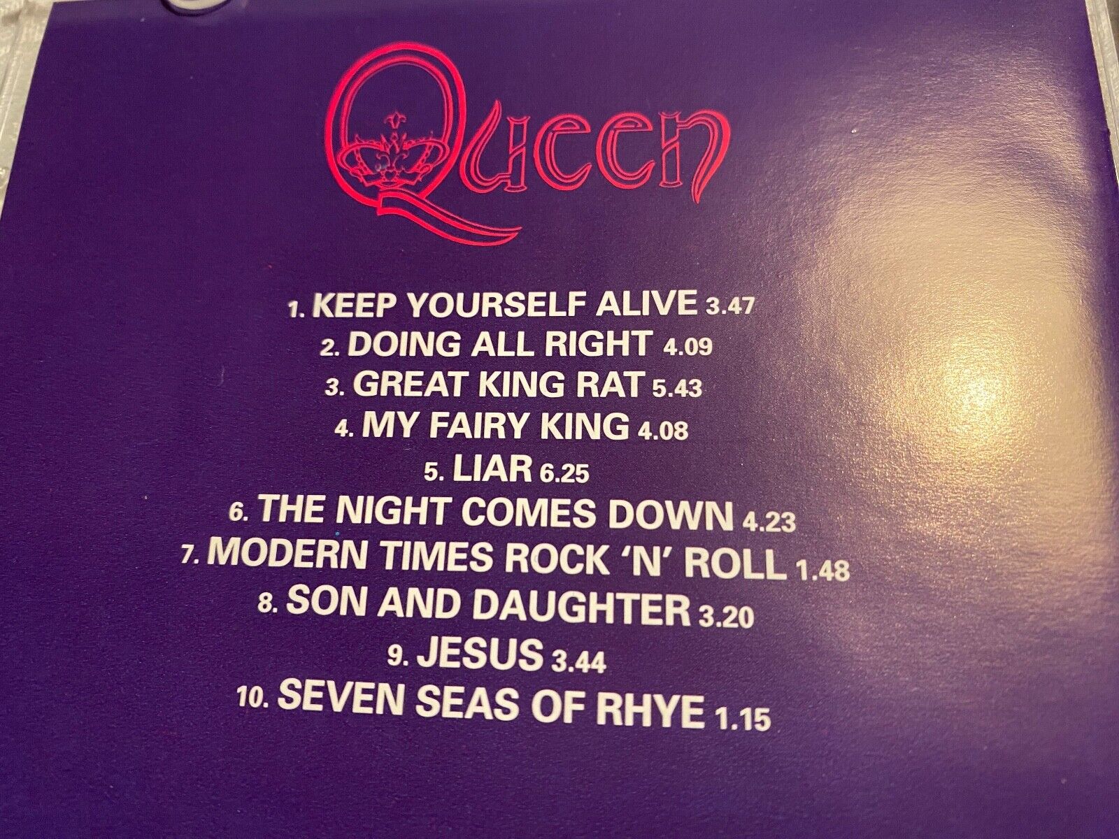 QUEEN "QUEEN" 1994 CD 10 TRACKS EMI RECORDS DIGITAL REMASTERED CD ALBUM RARE OOP