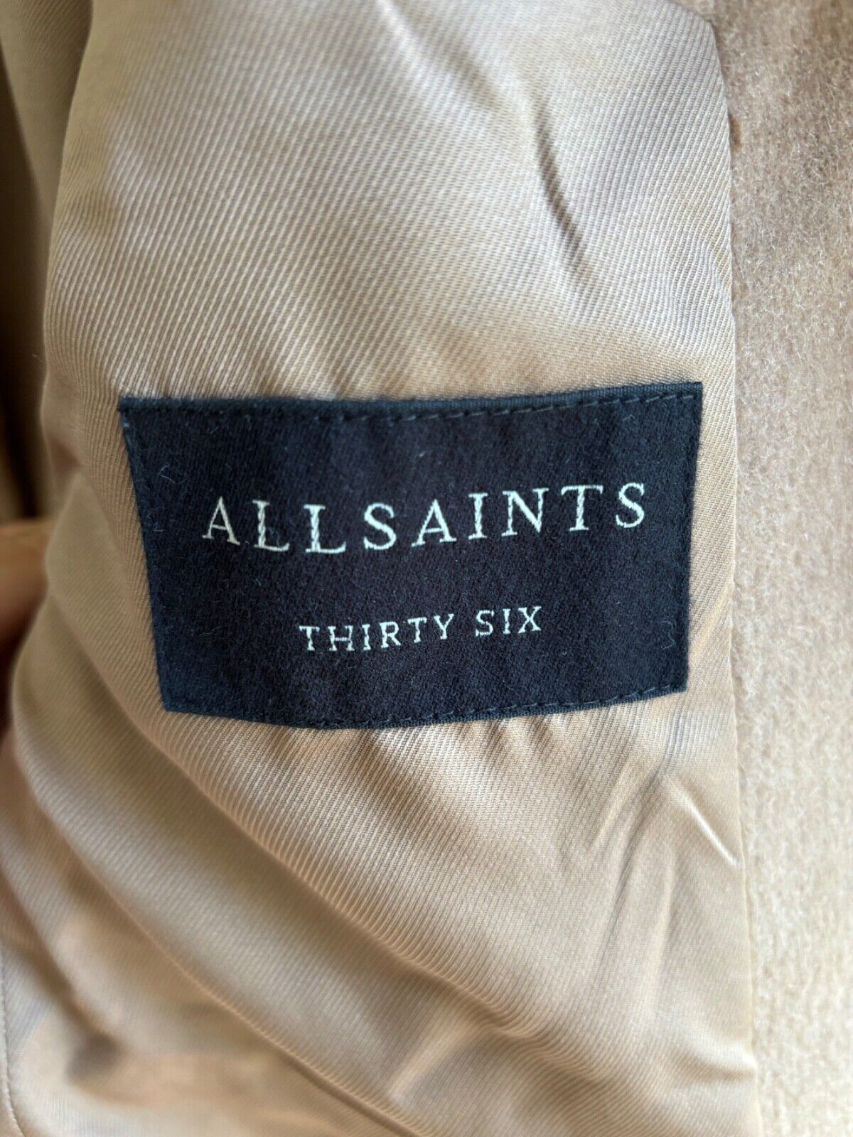 All Saints men's wool coat, size 36