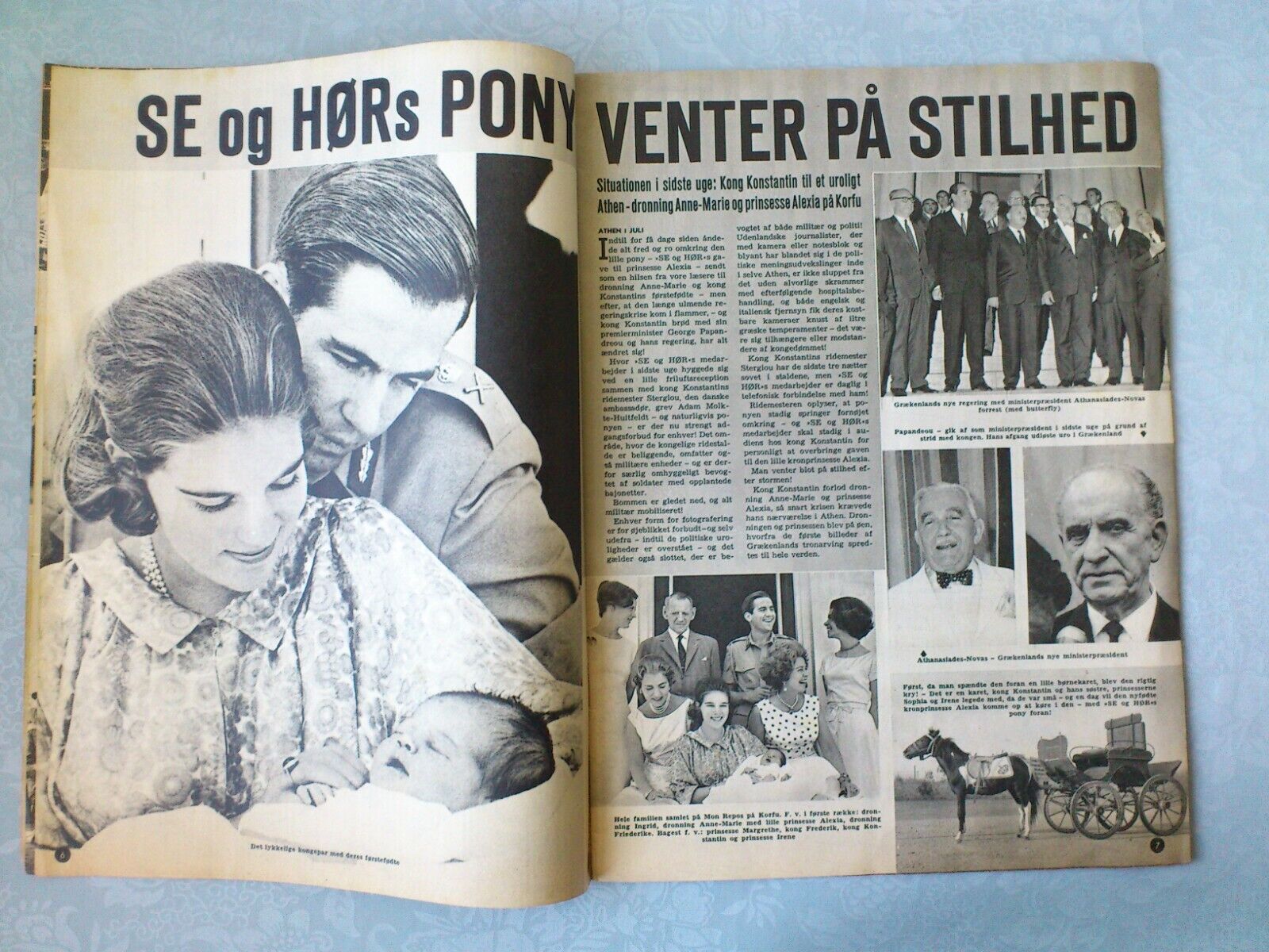 Danish magazine " Se  Hør" 1965Greek RoyalsAustin advert