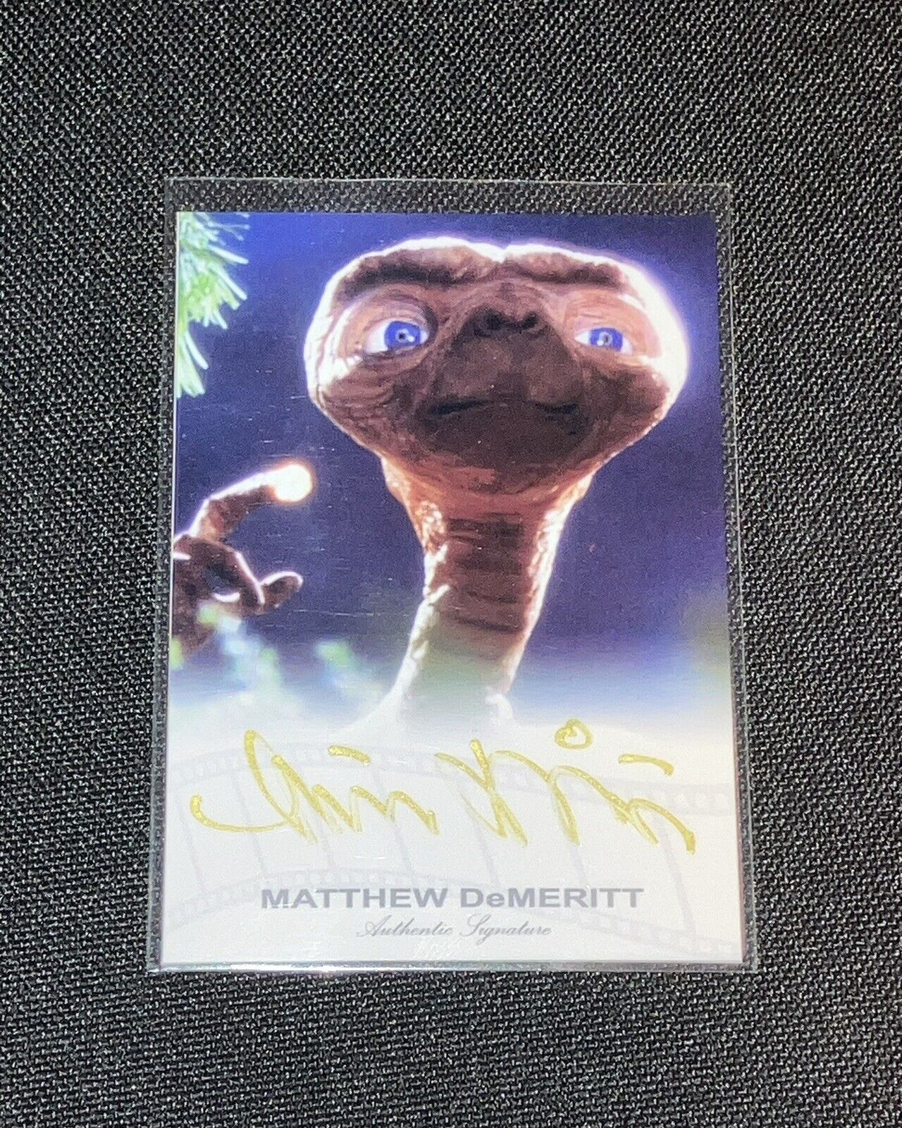 1982 ET Original Hand Signed Rare Autograph Card - Matthew DeMeritt