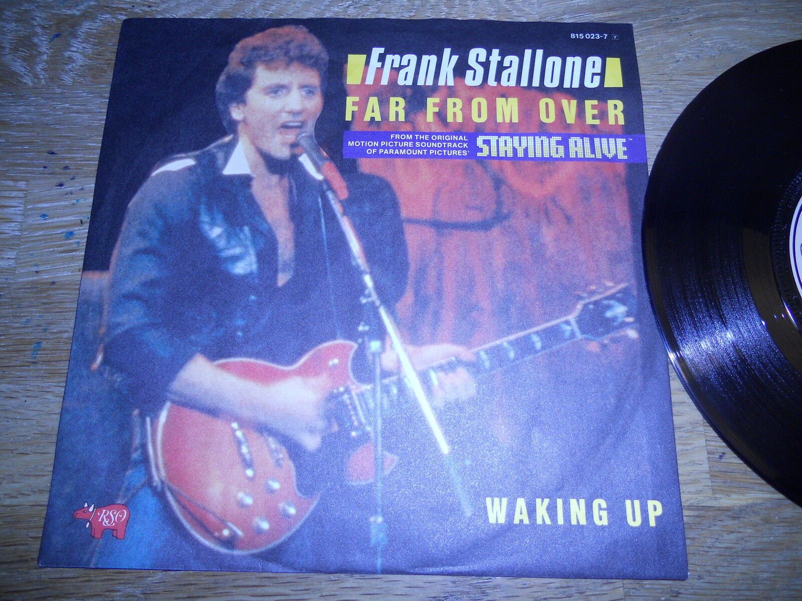 FRANK STALLONE "FAR FROM OVER" 1983 7 INCH WEST GERMAN EDITION RSO RECORDS RARE*