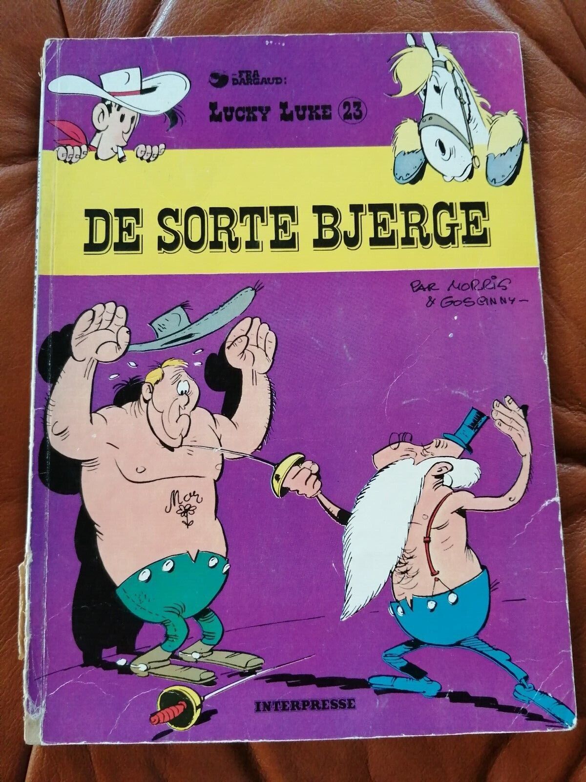 Denmarkcomic book"Lucky Luke" no 23Morris  Goscinny1976 1st ed