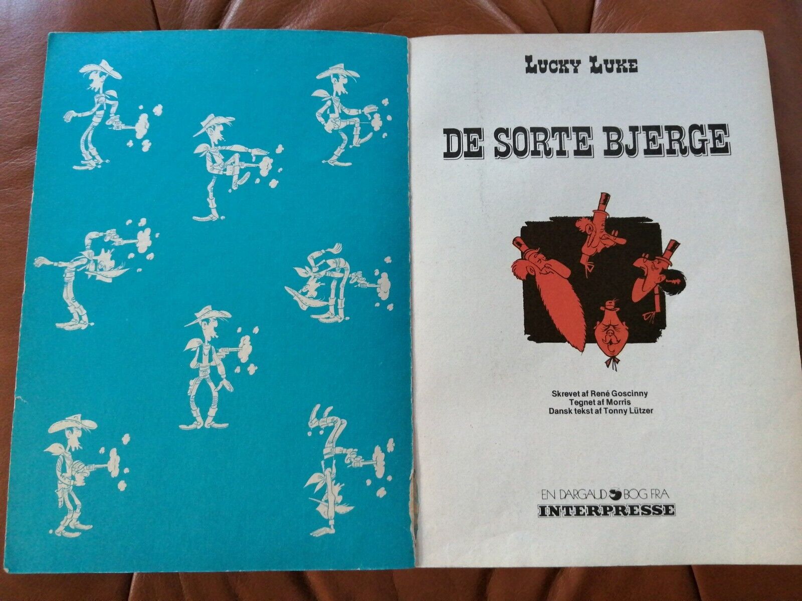 Denmarkcomic book"Lucky Luke" no 23Morris  Goscinny1976 1st ed