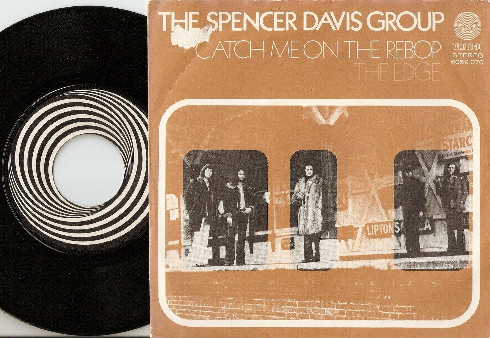 THE SPENCER DAVIS GROUP CATCH ME ON THE REBOP HOLLAND 45+PS 1973 MOD FREAKBEAT