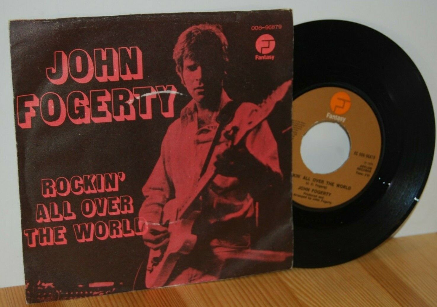 JOHN FOGERTY Rockin All Over Danish PS Picture Sleeve 45