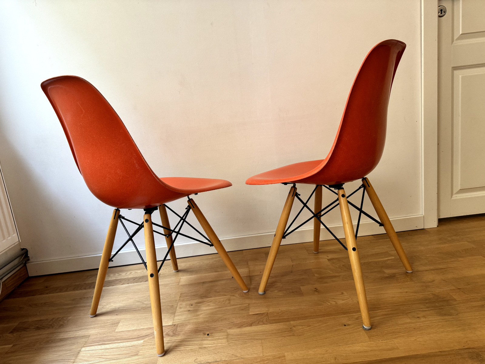 Vintage Eames DSW Fiberglass Chairs by Charles  Ray Eames for Herman Miller