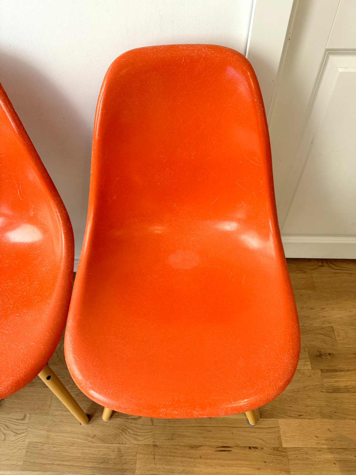 Vintage Eames DSW Fiberglass Chairs by Charles  Ray Eames for Herman Miller