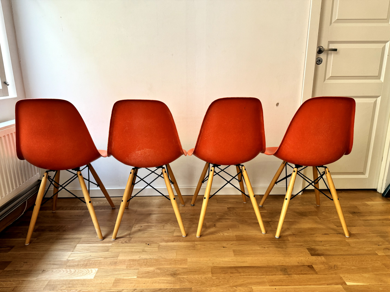 Vintage Eames DSW Fiberglass Chairs by Charles  Ray Eames for Herman Miller