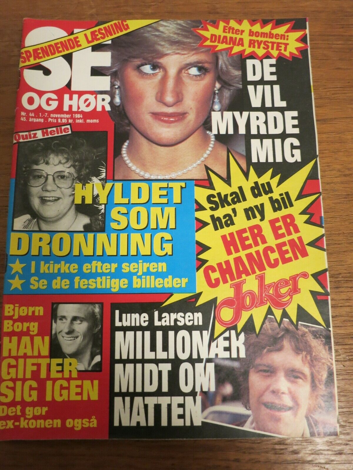 Magazine 1984 Princess DIANA Kim Larsen DYNASTY Michael Jackson SINATRA Borg AA9