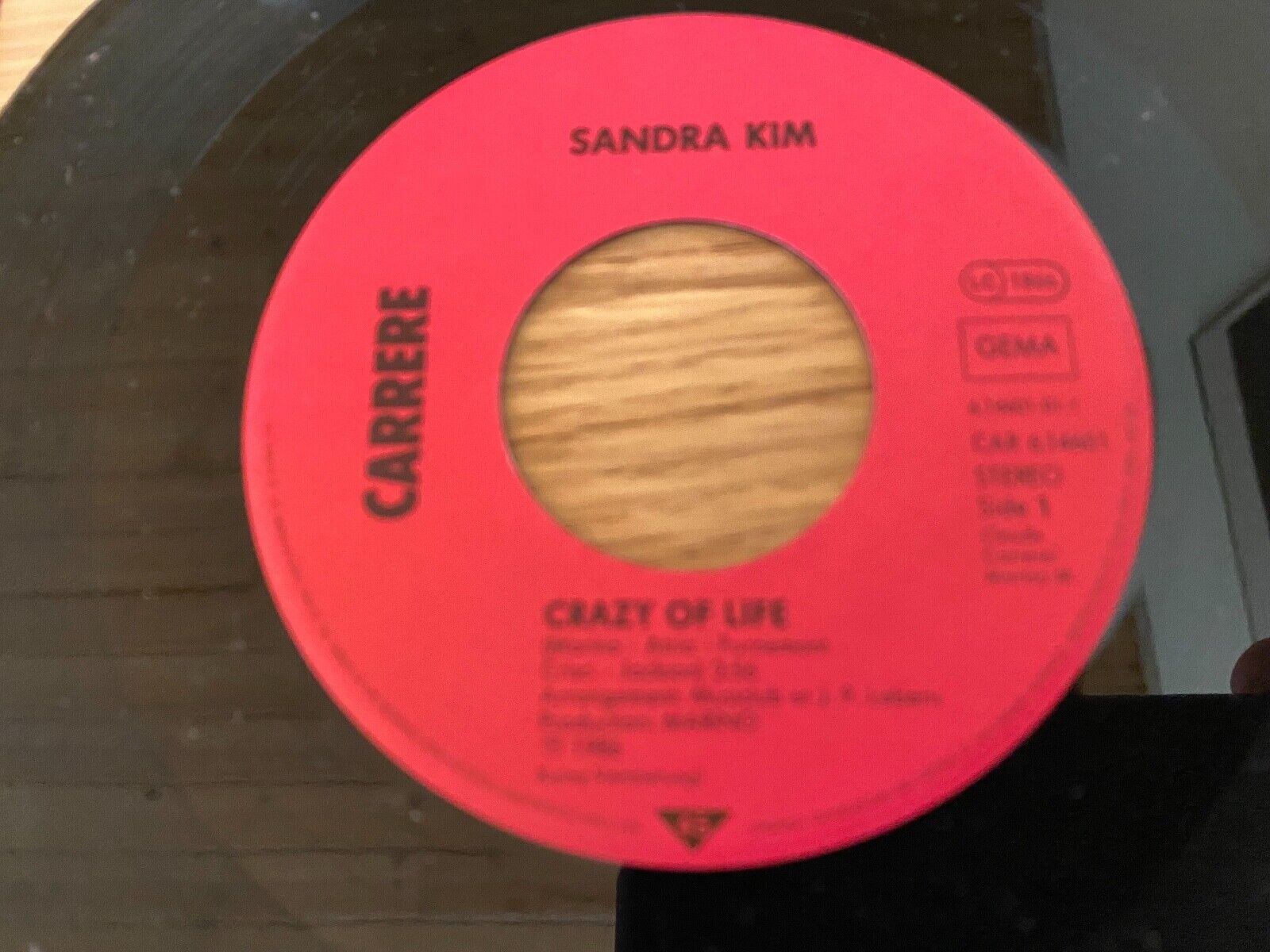 SANDRA KIM "CRAZY OF LIFE/J´AIME LA VIE" 1986 CARRERE RECORDS EUROVISION WINNER*