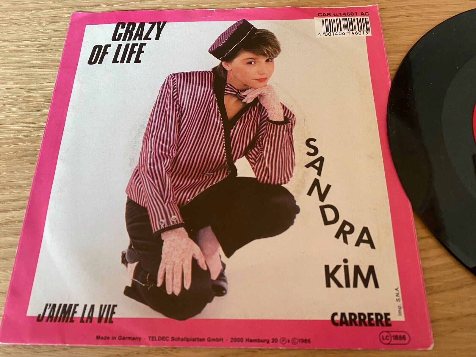 SANDRA KIM "CRAZY OF LIFE/J´AIME LA VIE" 1986 CARRERE RECORDS EUROVISION WINNER*