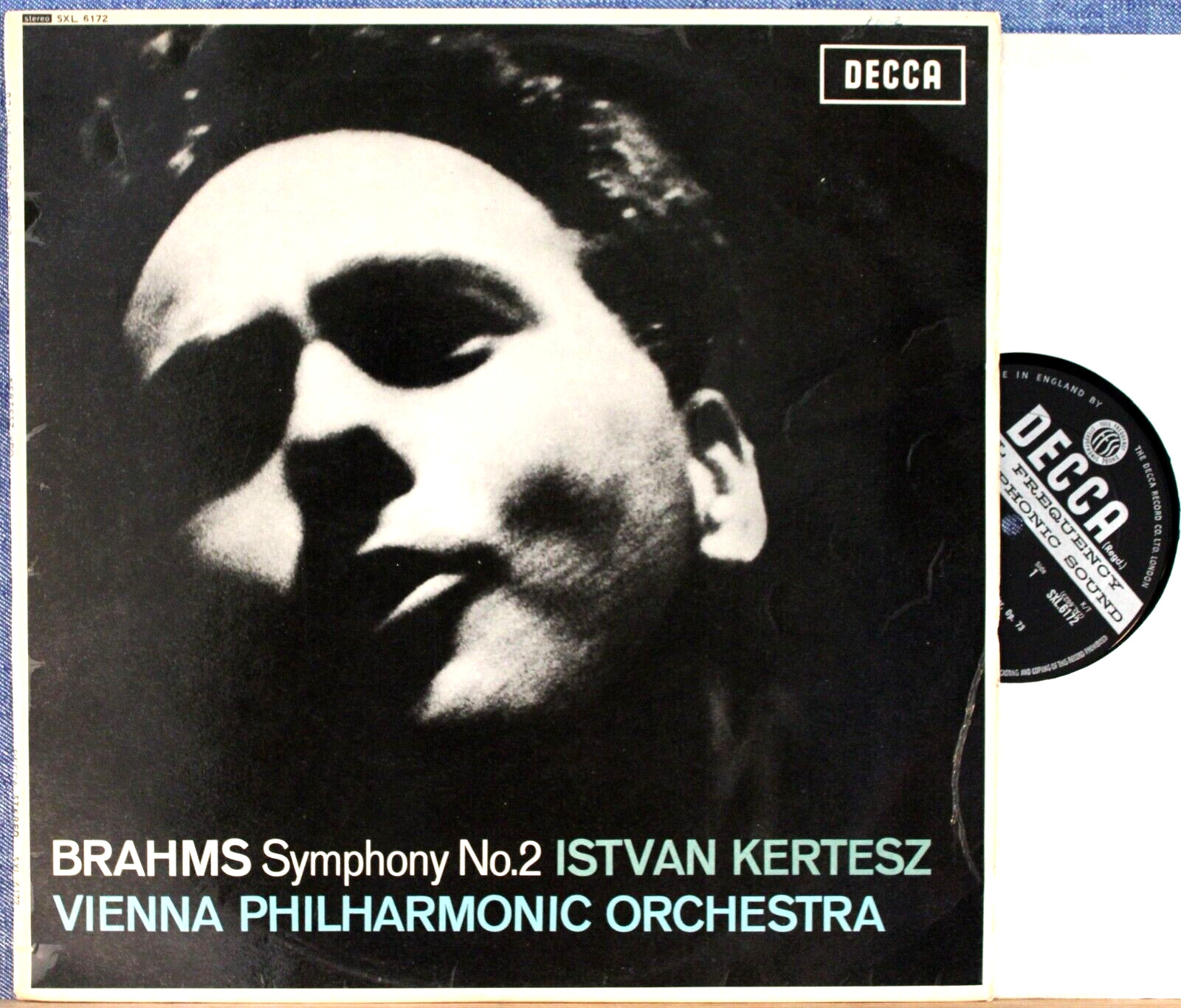 Kertesz Brahms (Symphony 2) Decca SXL 6172 wb NM