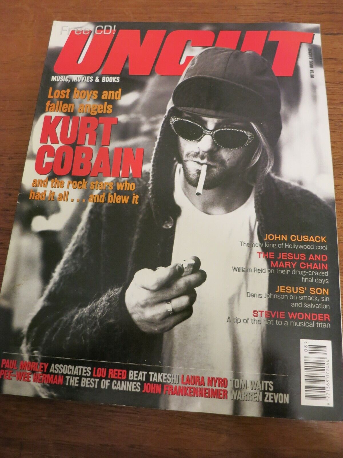 UK Magazine KURT COBAIN NIRVANA Tom Waits JOHN CUSACK Kiss STEVIE WONDER L30