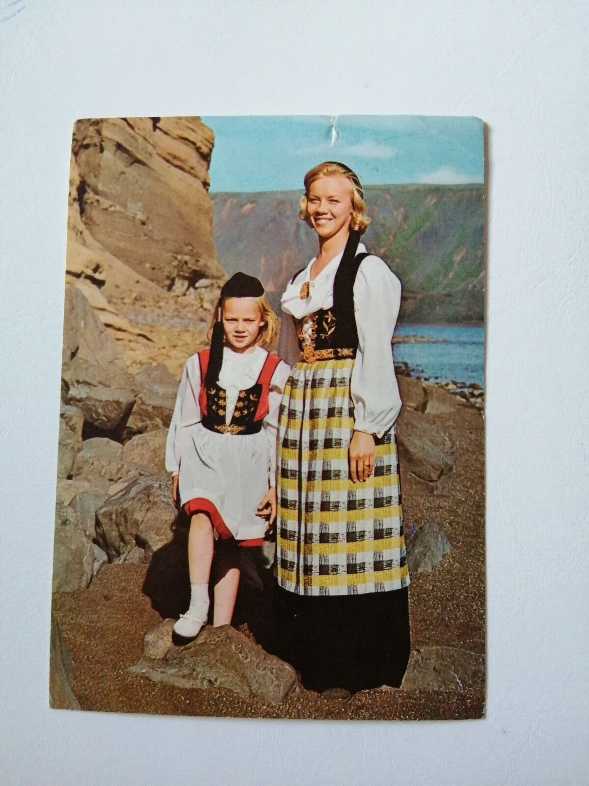 Vintage postcardIcelandIcelandic National CostumeEveryday dress Posted  1967