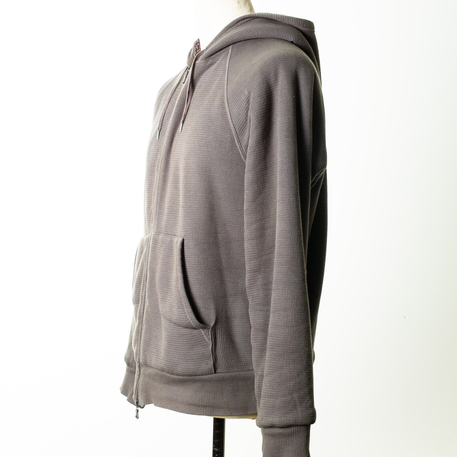 JOHN VARVATOS Gray Fleece Lined Hoodie Size L