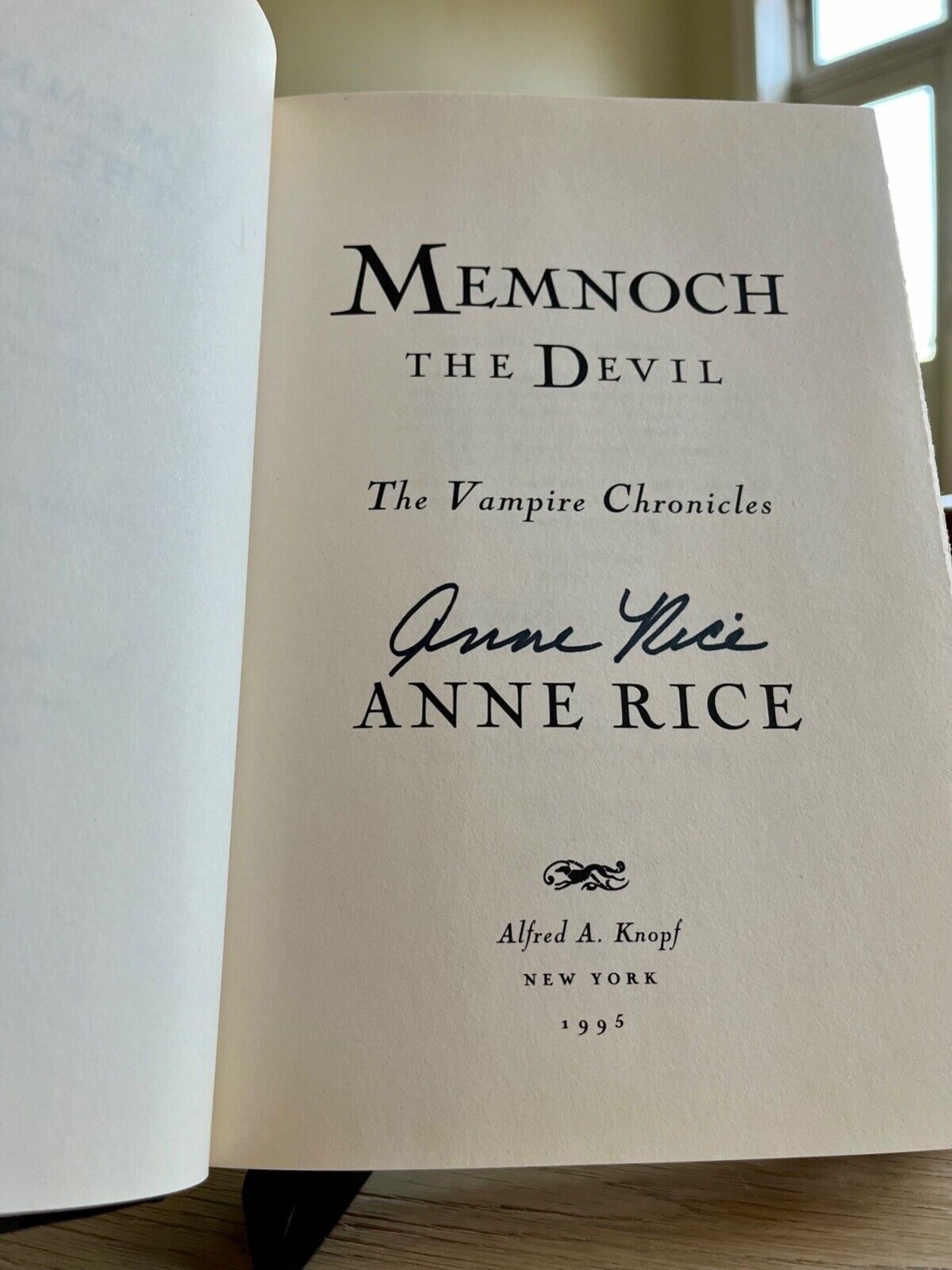 Anne Rice - Memnoch The Devil 1st/1st