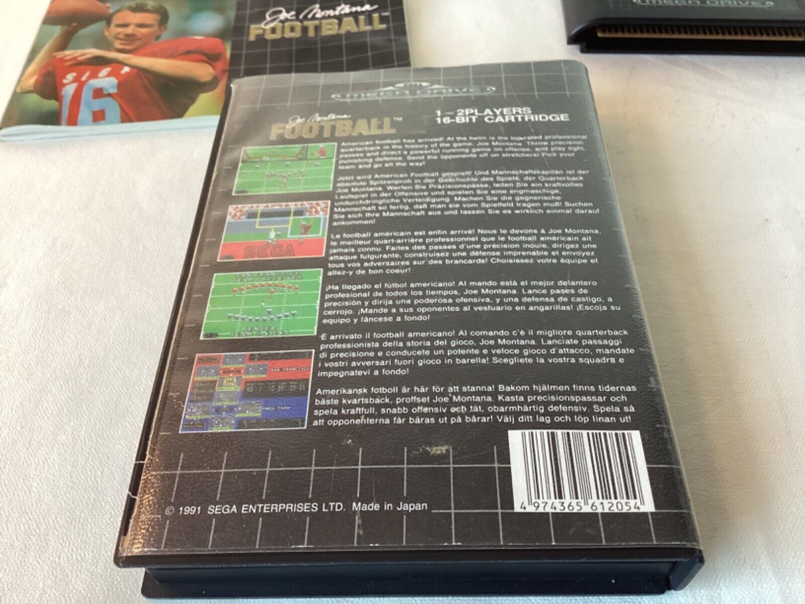 Joe Montana Football - Sega Mega Drive - Original Box incl manual