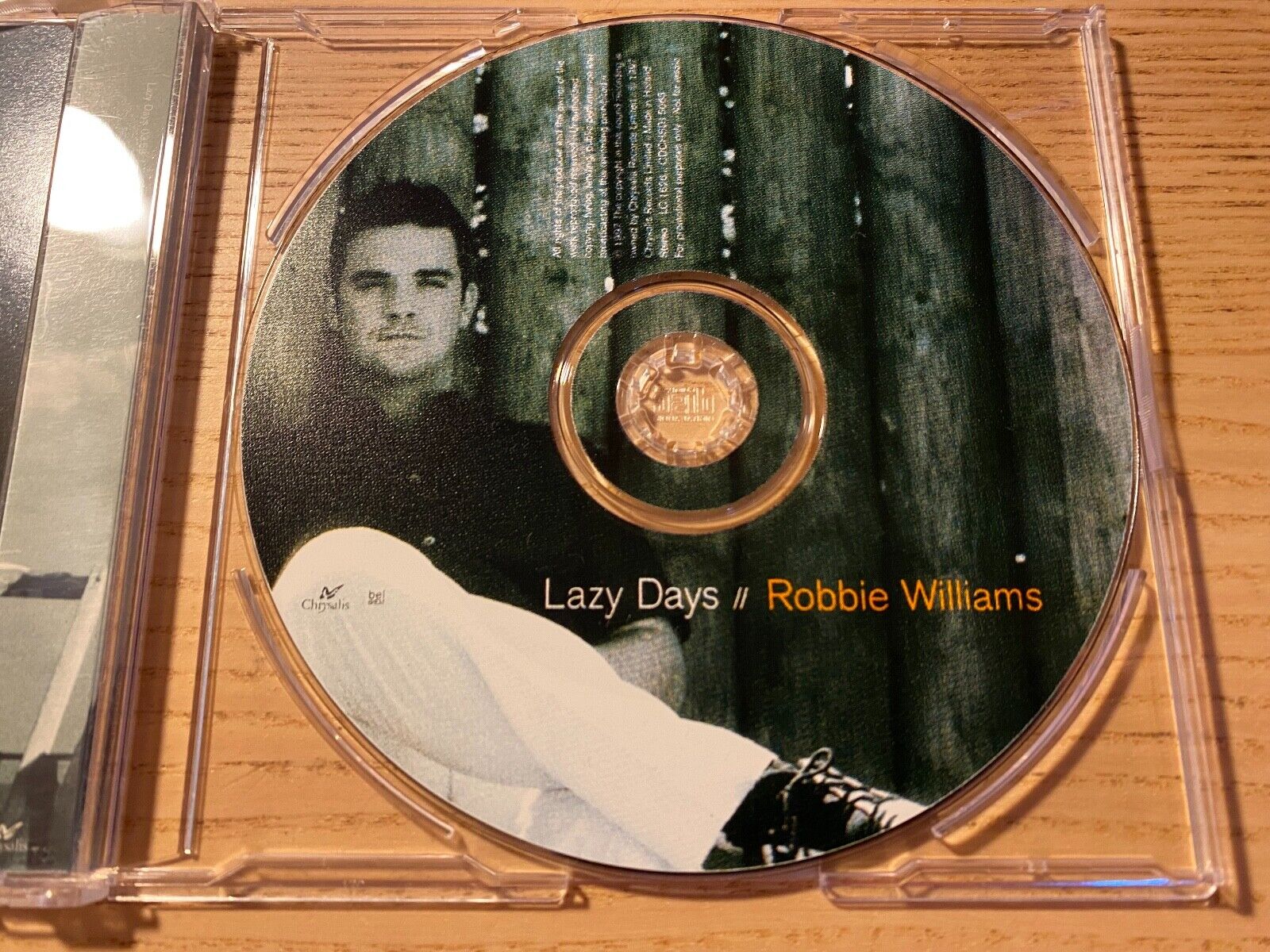 ROBBIE WILLIAMS "LAZY DAYS" 1 TRACK PROMOTION CD SINGLE  1997 CHRYSALIS HOLLAND*