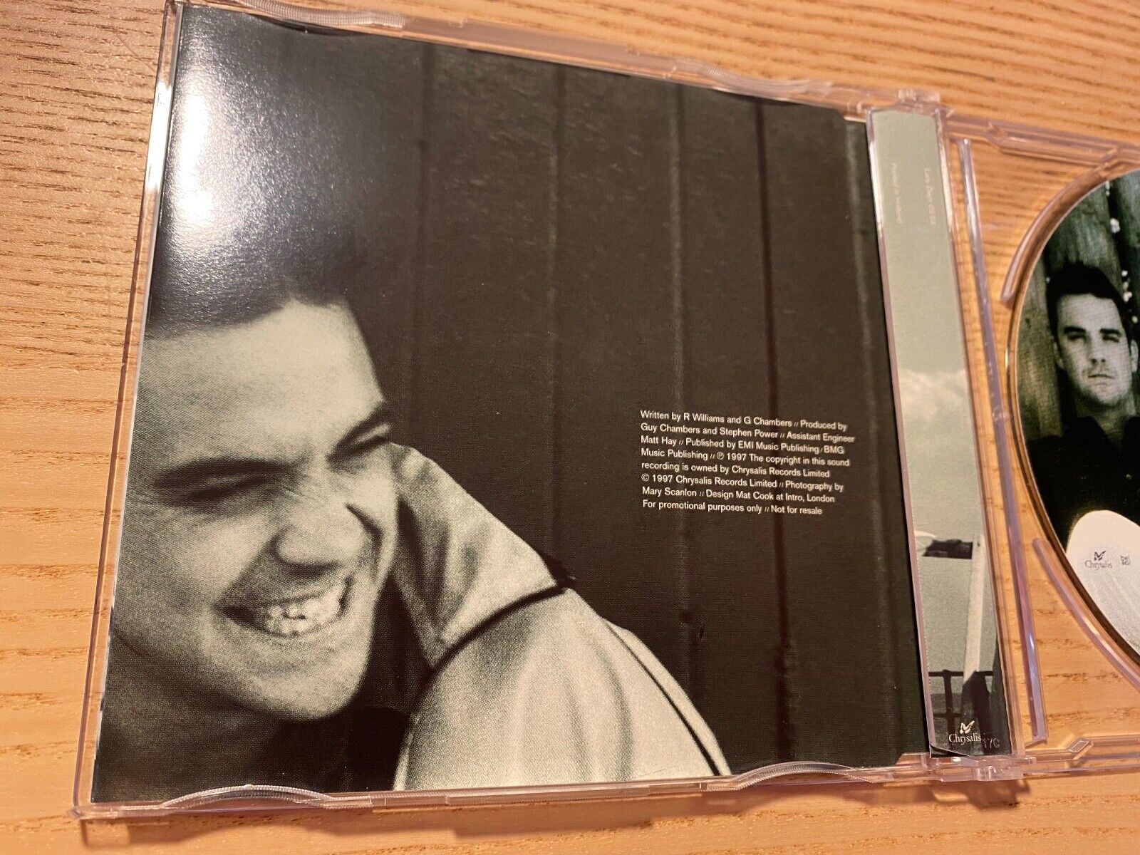 ROBBIE WILLIAMS "LAZY DAYS" 1 TRACK PROMOTION CD SINGLE  1997 CHRYSALIS HOLLAND*