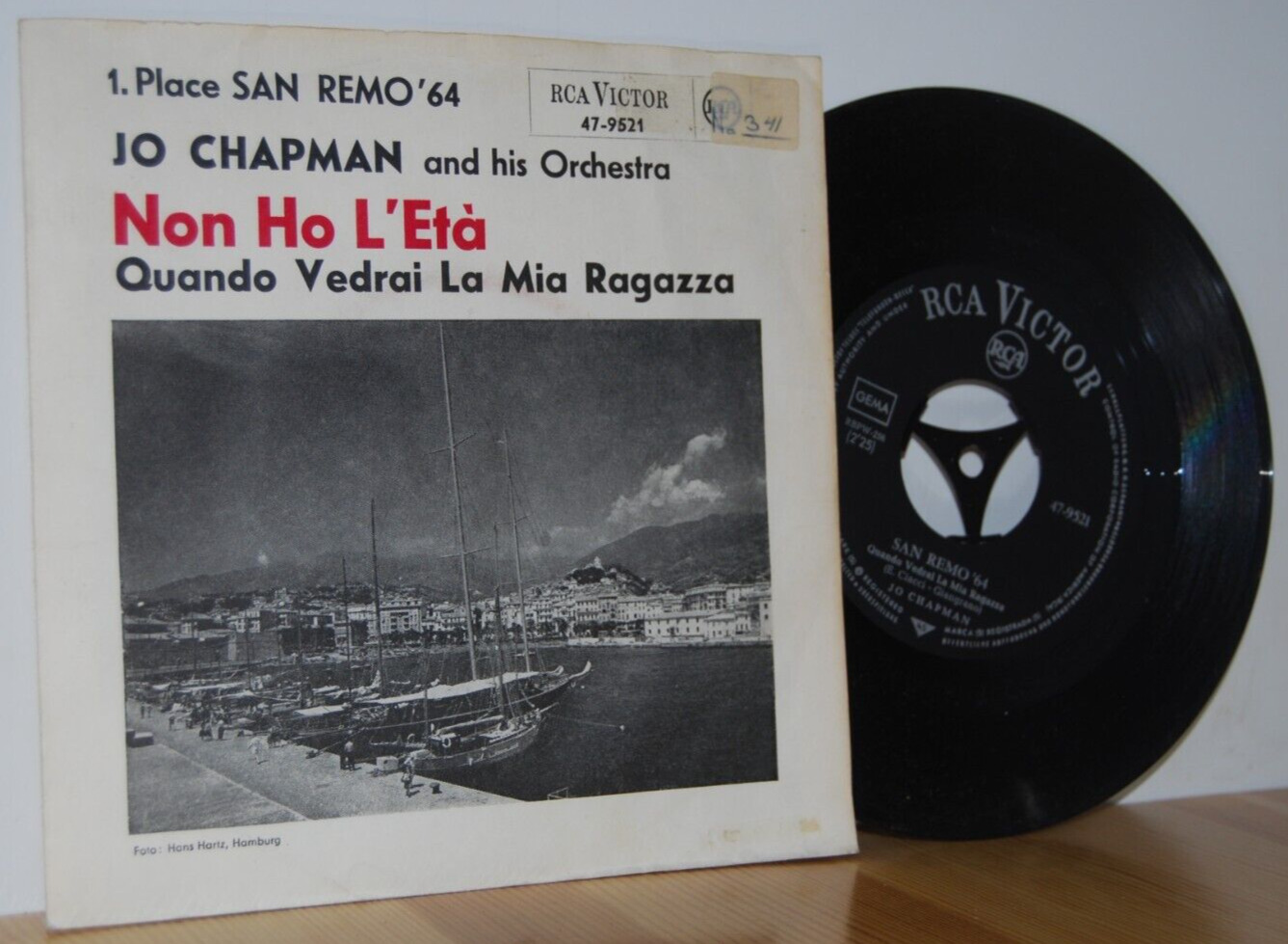 Jo Chapman And His Orchestra – San Remo 64 RARE PS Picture Sleeve